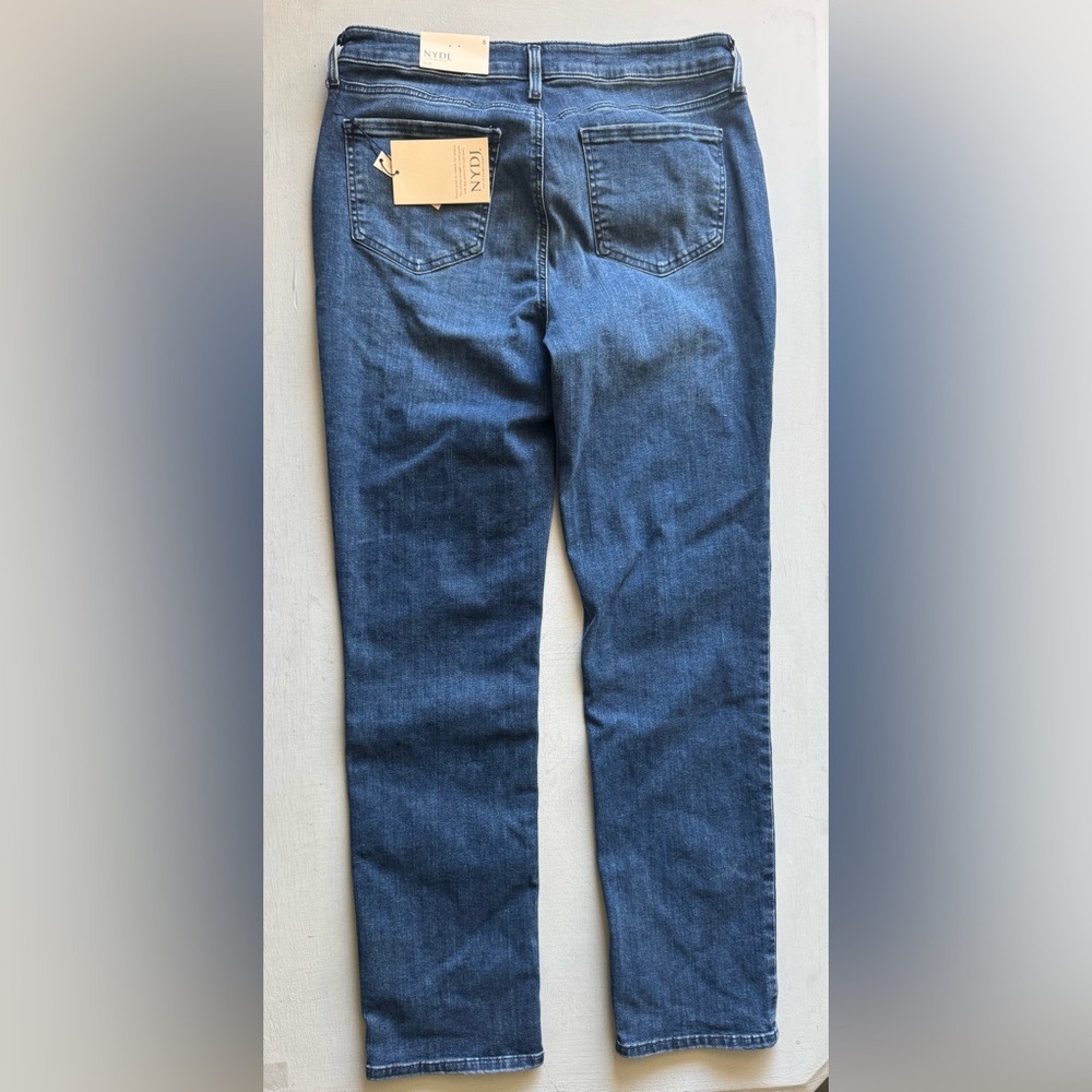 NWT NYDJ Sheri Slim Straight Leg Jeans in Beyond Bay - Picture 9 of 12